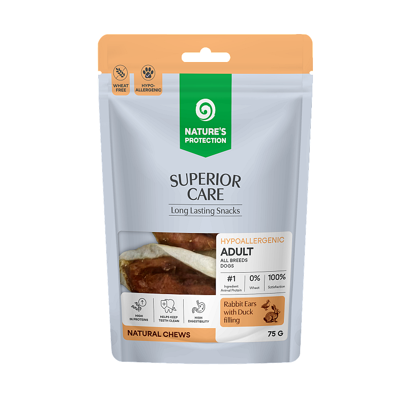 Nature's Protection White Rabbit Ears With Duck 75g