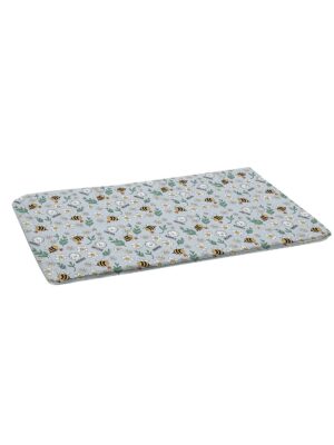MISOKO reusable pad for pets with rockets, mint colour, 80x140 cm, 2 pcs. set-višekratne upijajuće podloge za pse