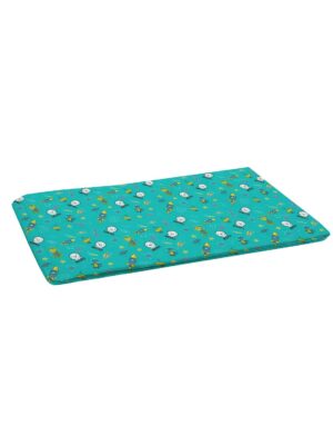 MISOKO reusable pad for pets with rockets, mint colour, 80x140 cm, 2 pcs. set-višekratne upijajuće podloge za pse