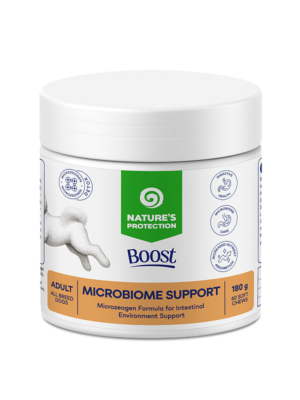 NATURE'S PROTECTION BOOST feed supplement for adult all breed dogs for digestive support 180 g