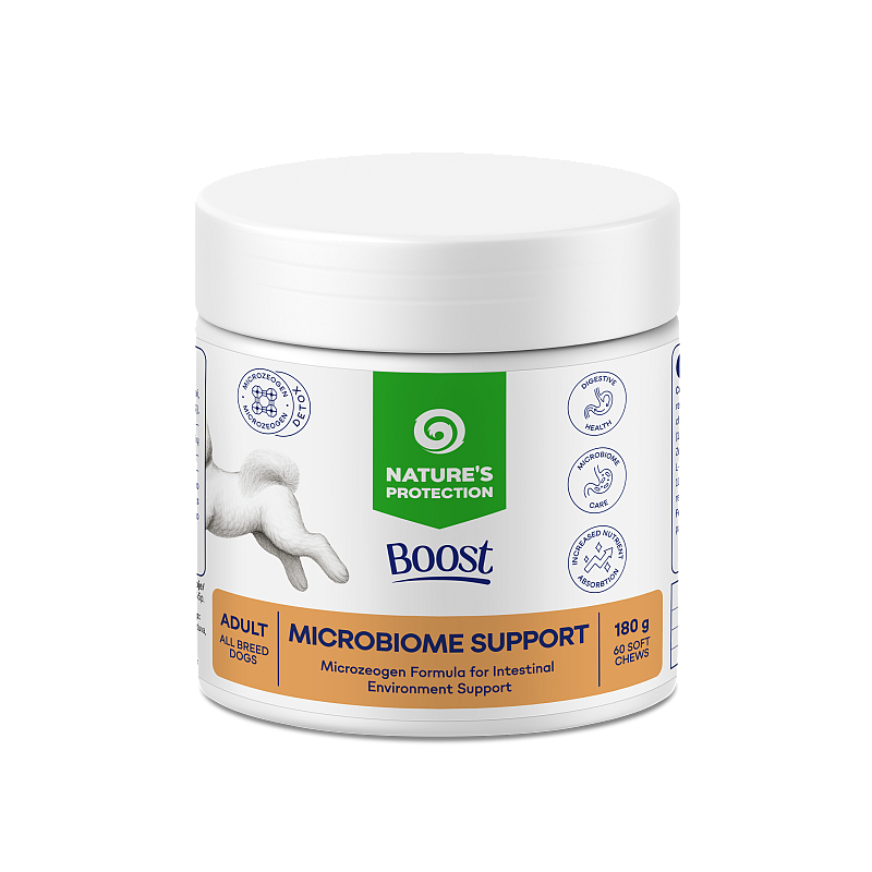 NATURE'S PROTECTION BOOST feed supplement for adult all breed dogs for digestive support 180 g