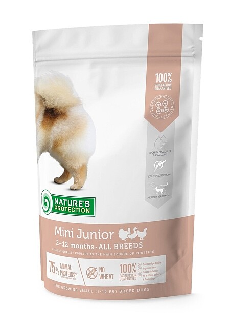 NATURE'S PROTECTION dry food for junior small breed dogs with poultry 500 g