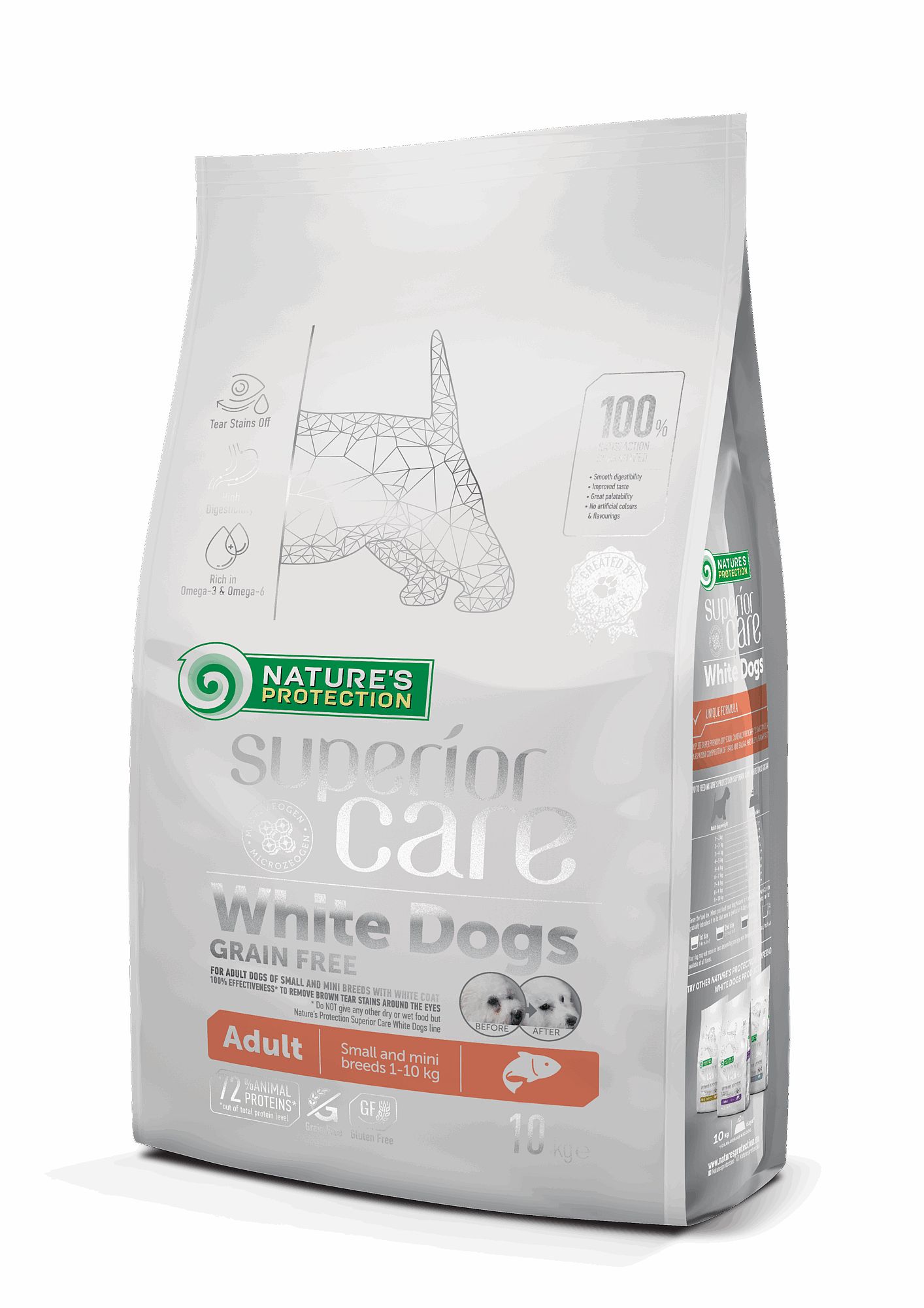 Nature's Protection Superior Care Grain Free mini and small Dog Adult Salmon 10kg-lososom