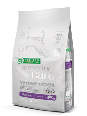 NATURE'S PROTECTION SUPERIOR CARE dry grain free food for junior dogs of all breeds, with salmon 1.5 kg-lososom za štence